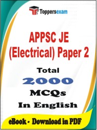 APPSC JE (Electrical) Paper 2 PDF Book In English - MCQ / Objective Questions
