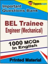 BEL Trainee Engineer (Mechanical)  Book in English - Objective MCQ