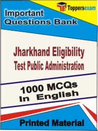 Jharkhand Eligibility Test Public Administration Book in English - Objective MCQ