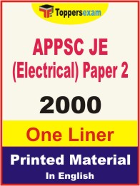 APPSC JE (Electrical) Paper 2 One Liner Book in English.