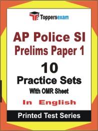 AP Police SI Prelims  (Paper -1) Book in English - Practice Set