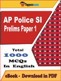 AP Police SI Prelims  (Paper -1) PDF Book In English - MCQ / Objective Questions