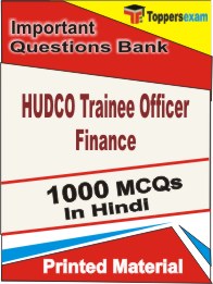 HUDCO Trainee Officer Finance Book in Hindi - Objective MCQ