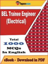 BEL Trainee Engineer (Electrical) PDF Book In English - MCQ / Objective Questions