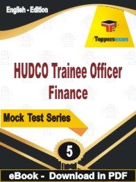 HUDCO Trainee Officer Finance PDF Book In English - Practice Set