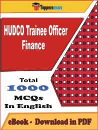HUDCO Trainee Officer Finance PDF Book In English - MCQ / Objective Questions