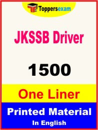 JKSSB Driver One Liner Book in English