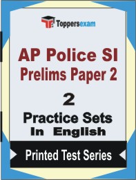 AP Police SI Prelims (Paper -2) Book in English - Question Paper / Practice Set