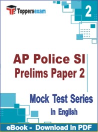 AP Police SI Prelims (Paper -2) Test PDF Book In English - Question Paper