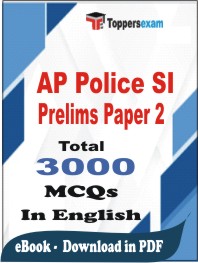 AP Police SI Prelims (Paper -2) PDF Book In English - MCQ / Objective Questions