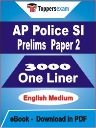 AP Police SI Prelims (Paper -2) One Liner Book PDF in English