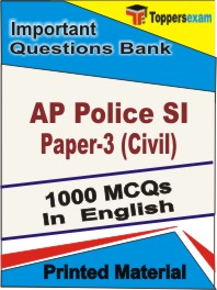 AP Police SI Paper- 3 (Civil) Book in English - Objective MCQ