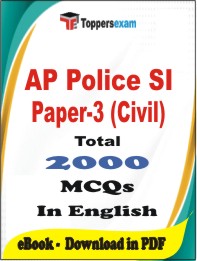 AP Police SI Paper- 3 (Civil) PDF Book In English - MCQ / Objective Questions