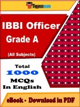 IBBI Officer Grade A Exam PDF Book In English - MCQ / Objective Questions