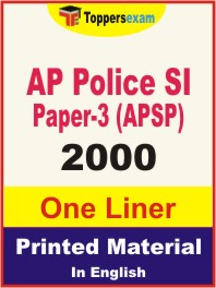 AP Police SI Paper-3 (APSP) One Liner Book in English