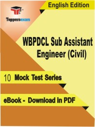 WBPDCL Sub Assistant Engineer (Civil) Test PDF Book in English - Mock Test/Practice Set