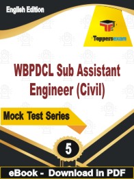 WBPDCL Sub Assistant Engineer (Civil) Test PDF Book In English - Practice Set