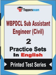 WBPDCL Sub Assistant Engineer (Civil) Book in English - Question Paper / Practice Set