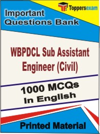 WBPDCL Sub Assistant Engineer (Civil) Book in English - Objective MCQ