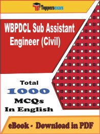 WBPDCL Sub Assistant Engineer (Civil) PDF Book In English - MCQ / Objective Questions