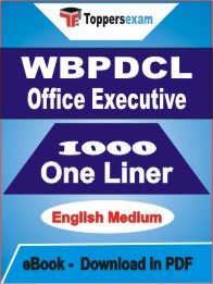 WBPDCL Office Executive One Liner Book PDF in English