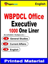 WBPDCL Office Executive One Liner Book in English