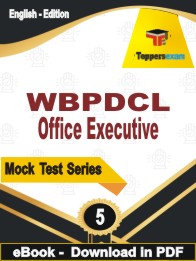 WBPDCL Office Executive Test PDF Book In English - Practice Set