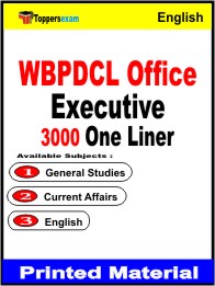 WBPDCL Office Executive One Liner Book in English