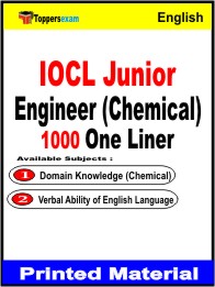 IOCL Junior Engineer (Chemical) One Liner Book in English