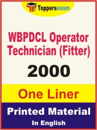 WBPDCL Operator Technician (Fitter) One Liner Book in English