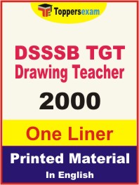 DSSSB TGT Drawing Teacher One Liner Book in English