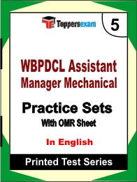 WBPDCL Assistant Manager Mechanical Book in English - Mock Test / Practice Set