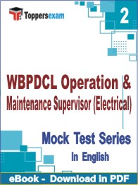 WBPDCL Operation & Maintenance Supervisor (Electrical) Test PDF Book In English - Question Paper