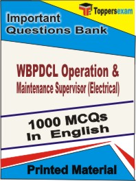 WBPDCL Operation & Maintenance Supervisor (Electrical) Book in English - Objective MCQ
