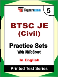 BTSC JE (Civil)) Book in English - Mock Test / Practice Set