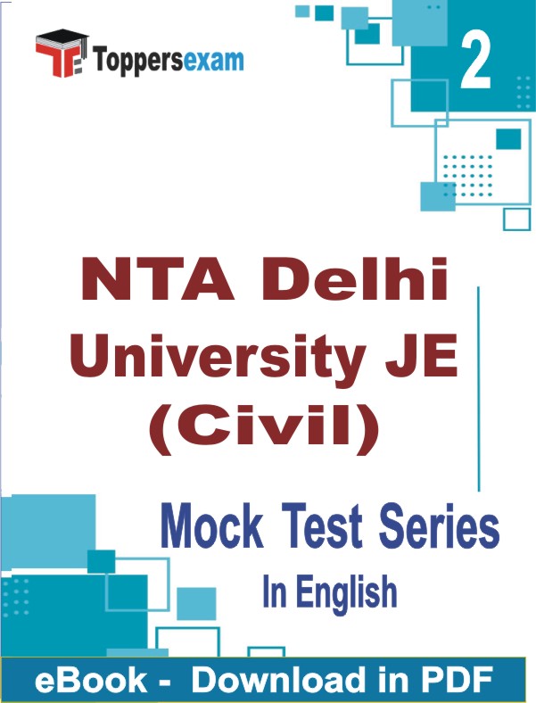 NTA Delhi University JE (Civil) Test PDF Book In English - Question Paper