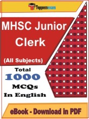 EBook of MHSC Junior Clerk Exam, PDF Format in English