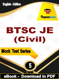 BTSC JE (Civil) PDF Book In English - Practice Set