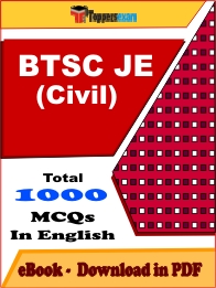 BTSC JE (Civil) PDF Book In English - MCQ / Objective Questions