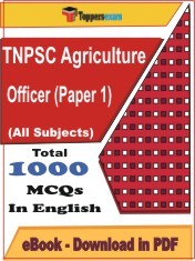 EBook of TNPSC Agriculture Officer (Paper I) Exam, PDF Format in English