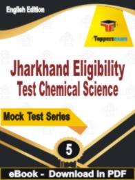Jharkhand Eligibility Test Chemical Science  Test  PDF Book In English - Practice Set
