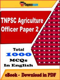 TNPSC Agriculture Officer Paper 2 Exam PDF Book In English - MCQ / Objective Questions