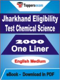 Jharkhand Eligibility Test Chemical Science One Liner Book PDF in English