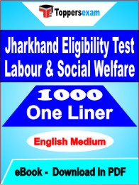Jharkhand Eligibility Test Labour & Social Welfare One Liner Book PDF in English
