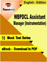 WBPDCL Assistant Manager (Instrumentation) Test PDF Book in English - Mock Test/Practice Set