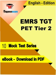 EMRS TGT PET Tier 2 PDF Book In English - Mock Test/Practice Set