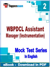 WBPDCL Assistant Manager (Instrumentation) Test PDF Book In English - Question Paper