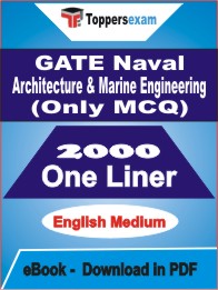 GATE Naval Architecture & Marine Engineering (Only MCQ) One Liner Book PDF in English