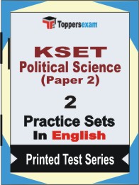 KSET Political Science Paper 2 Book in English - Question Paper / Practice Set