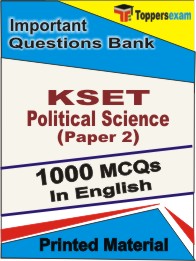 KSET Political Science Paper 2 Book in English - Objective MCQ